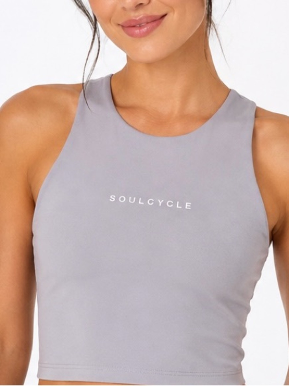 SoulCycle Warrior Tank Crop Top – NWT – Size M – Grey Lilac